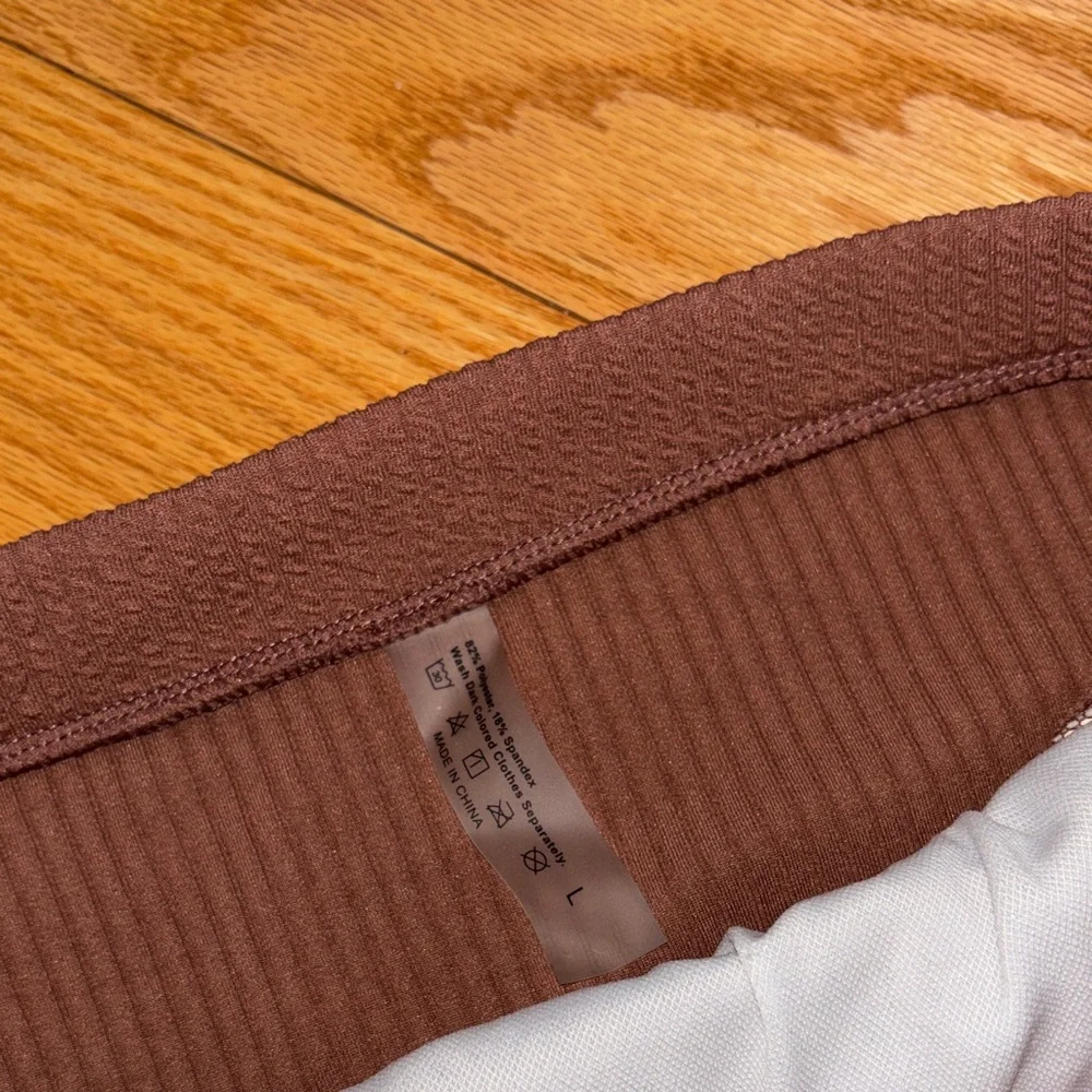 Brown Ribbed Bikini Set - Picture 6 of 6